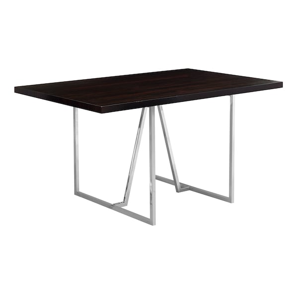 Monarch Specialties Dining Table, 60 W, 30 H, Manufactured Wood, Espresso I 1064 - main